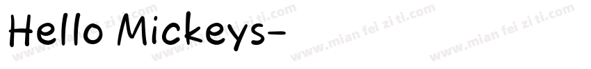 Hello Mickeys字体转换